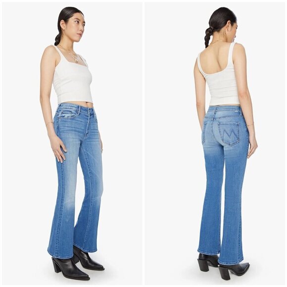 💕MOTHER💕 The Weekender Mid-Rise Flare Jeans ~ Layover 25 NWOT - Picture 10 of 17